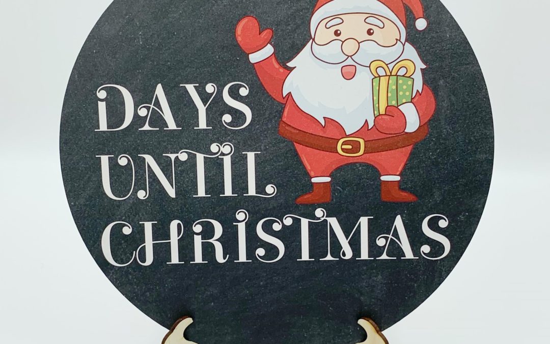 Christmas Plaque | Days Until Christmas {Round}